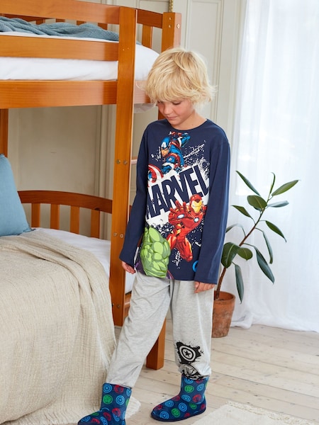 Blue/Grey Marvel Pyjamas (3-16yrs) (512419) | €16 - €21