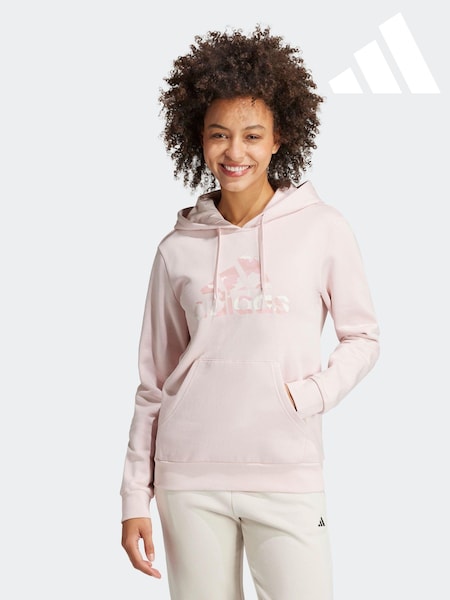 adidas Pink Camo Hooded Sweat Top (512553) | LEI 161