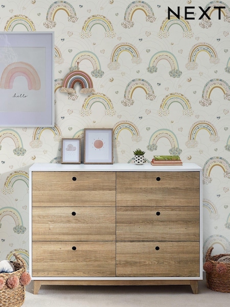 Pastel Ditsy Rainbow 10M Wallpaper (514731) | 176 QAR