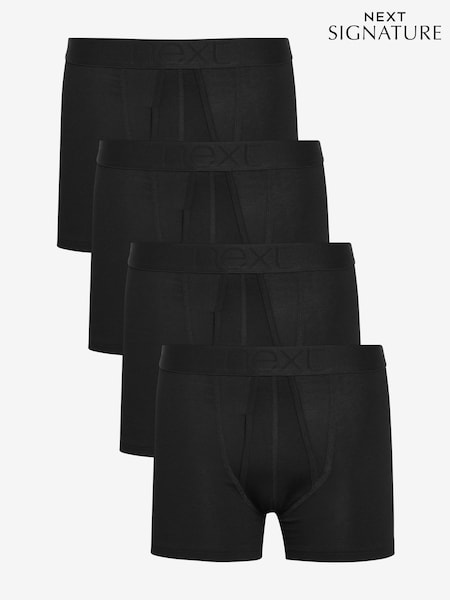 Black Bamboo 4 pack Signature A-Front Kew Gardens Boxers (514908) | €28