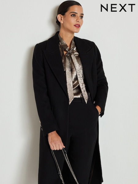 Черный - Revere Collar Coat (516237) | €17