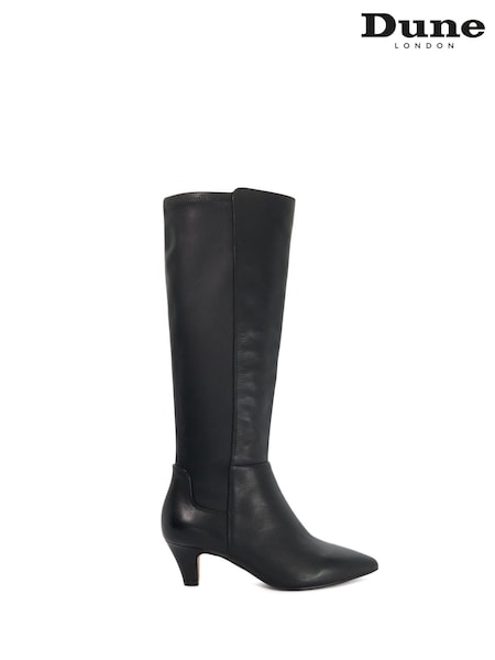 Қара - Dune London Wide Fit Sera Knee High Boots