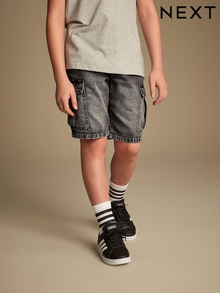 Grey Denim Cargo Shorts (3-16yrs) (516415) | 576 UAH - 782 UAH