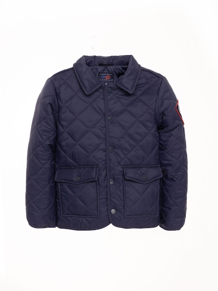 Perry Ellis America Blue Quilted Jacket (516434) | €34 - €41.50
