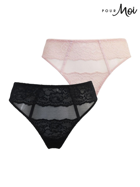 Pour Moi Mesh and Lace Knickers 2 Pack (517327) | R$ 120