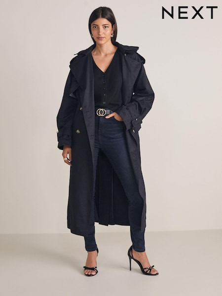 Black Belted Trench Coat (517337) | € 46