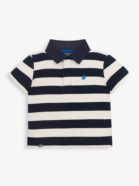 Marineblau/Ecru mit Streifen - Jojo Maman Bébé Streifen Poloshirt (517722) | 24 €