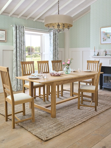 Laura Ashley Oak Milton 6-8 Seater Extending Dining Table (518484) | €1,354.50