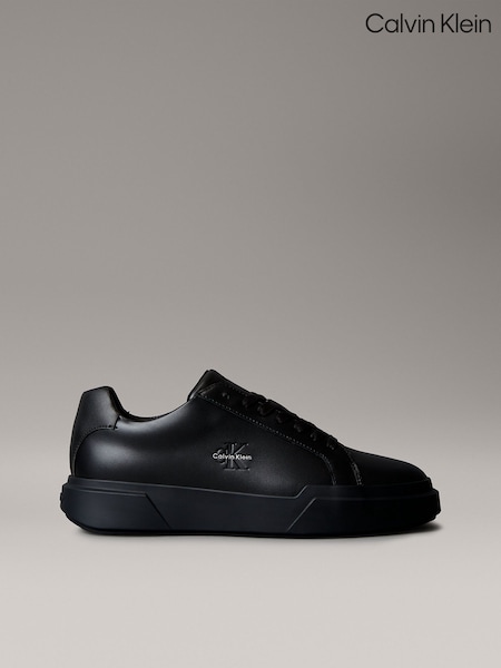 Black - Regular Calvin Klein Leather Traction Chunky Trainers