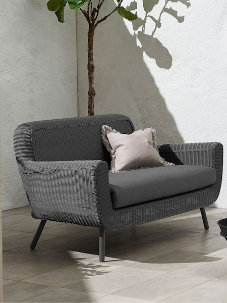 MADE.COM Dark Grey Jonah Garden 2 Seater Sofa Polyrattan (519195) | €946