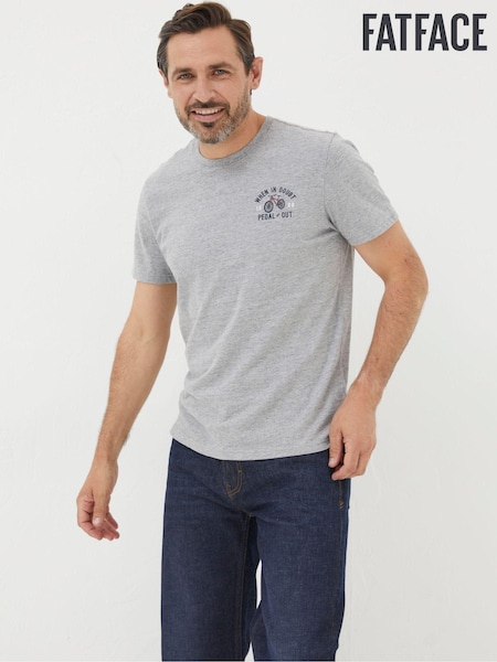 FatFace Grey Bike Pedal T-Shirt (519207) | €17.50
