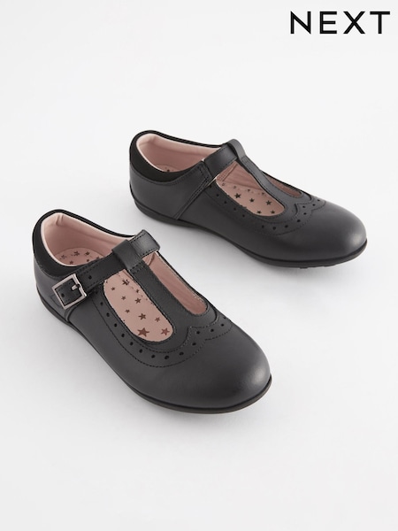 Noir - Chaussures salomé en cuir (519546) | € 8 - € 9