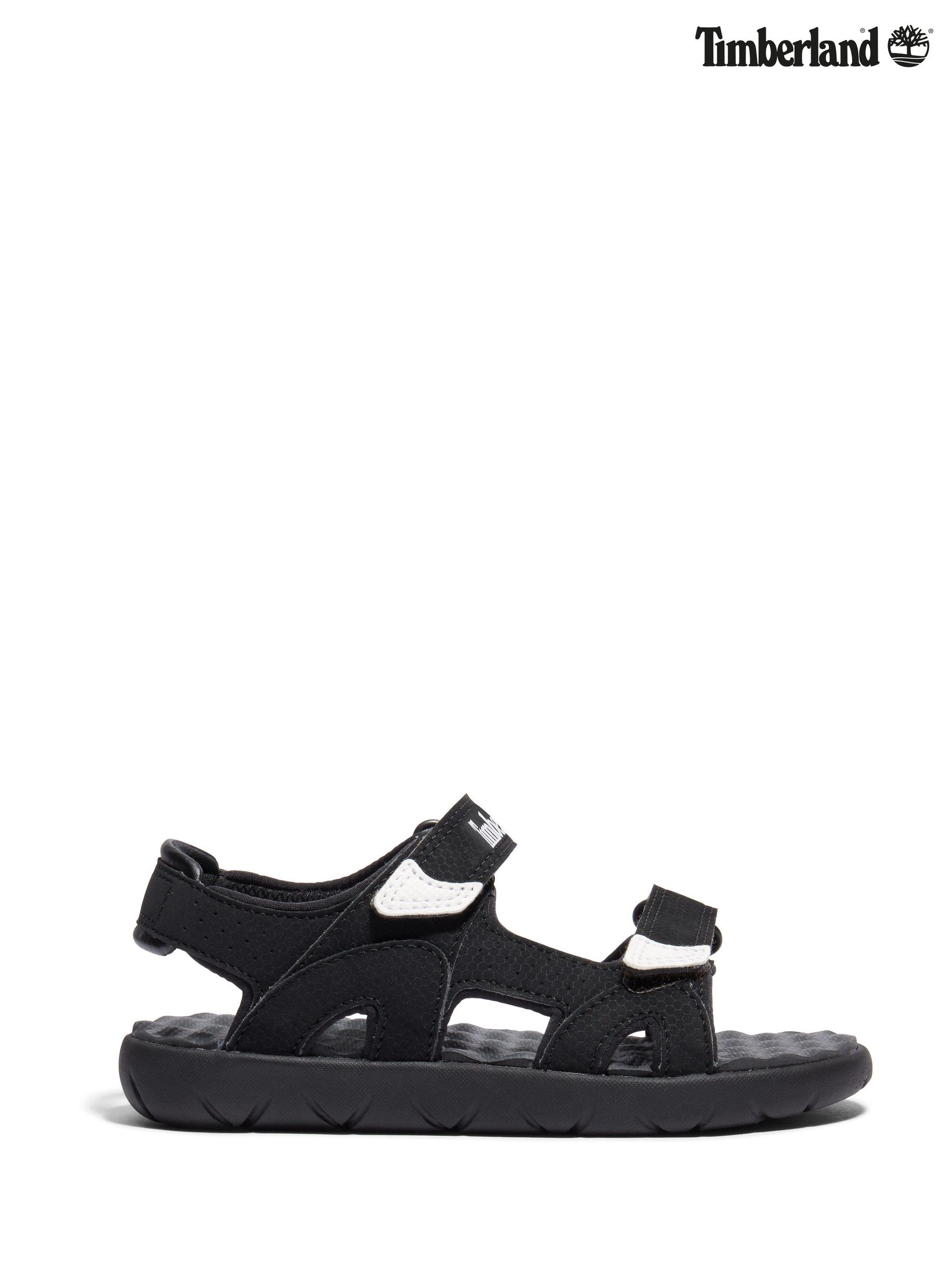 Timberland black sandals online