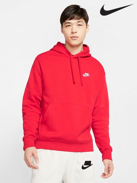 Högskolan Röd - Nike Club Pullover Hoodie (519838) | kr1 260