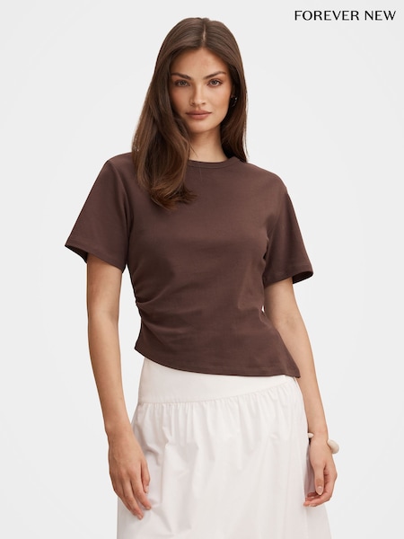 Brown - Forever New Saskia Boxy T-shirt