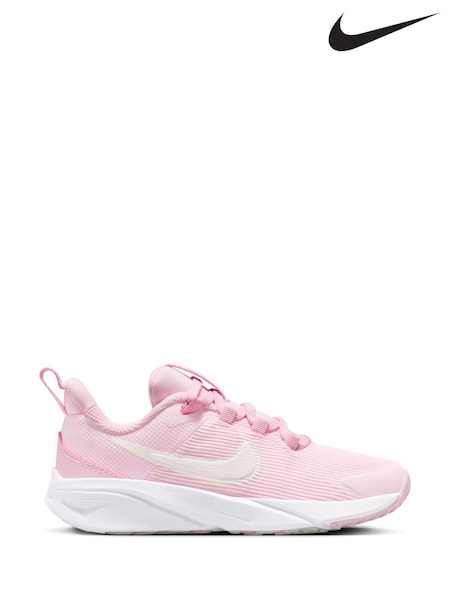 Nike Pale Pink Junior Star Runner 4 Trainers (519917) | €44
