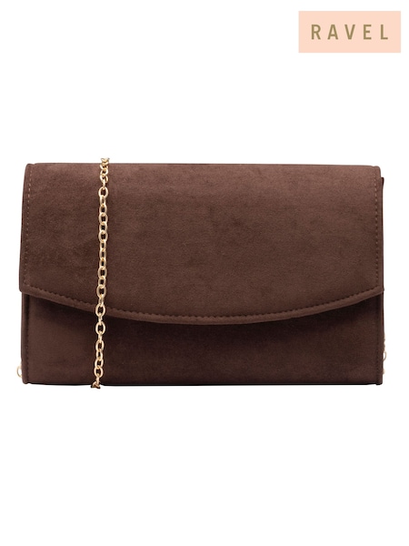 Braun - Ravel Imi Suede Clutch Bag