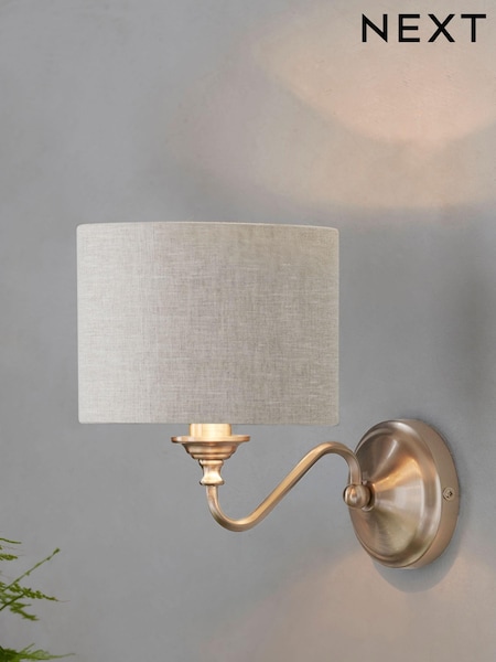 Brushed Chrome Burford Wall Light (521043) | €36