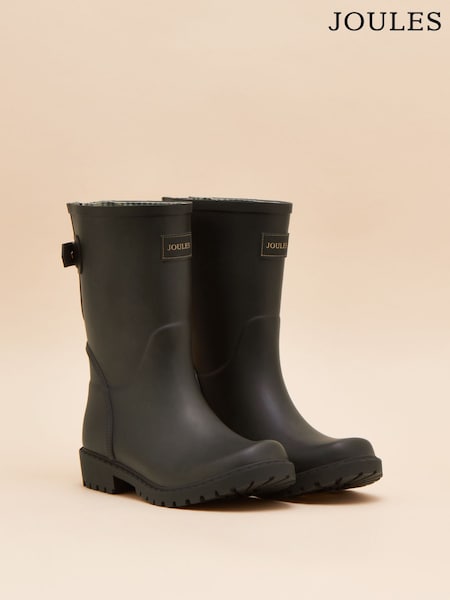 Joules Wistow Black Adjustable Mid Calf Wellies (521196) | €85