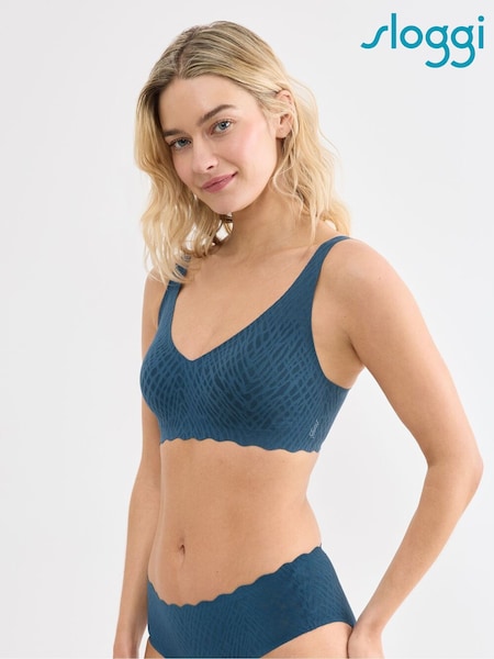 Blue - Sloggi Zero Feel Bliss Soft Bra