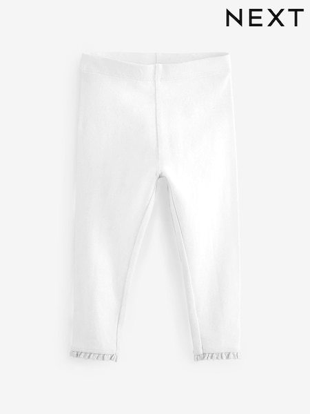 White Lace Trim Leggings (3mths-7yrs) (521320) | ₪13 - ₪21