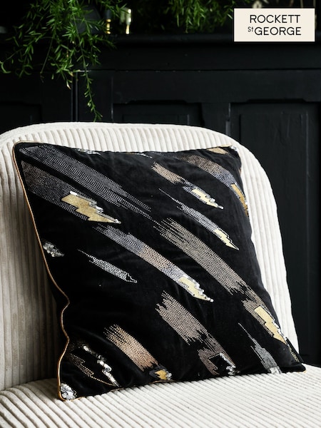 Rockett St George Black Love Struck Cushion (521764) | €54