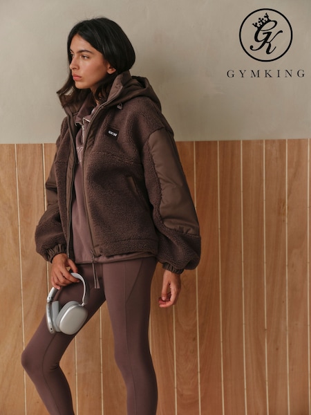 Brown - Gym King Borg Woven Jacket