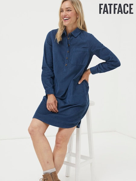 FatFace Blue Micky Cord Dress (522055) | €43.50
