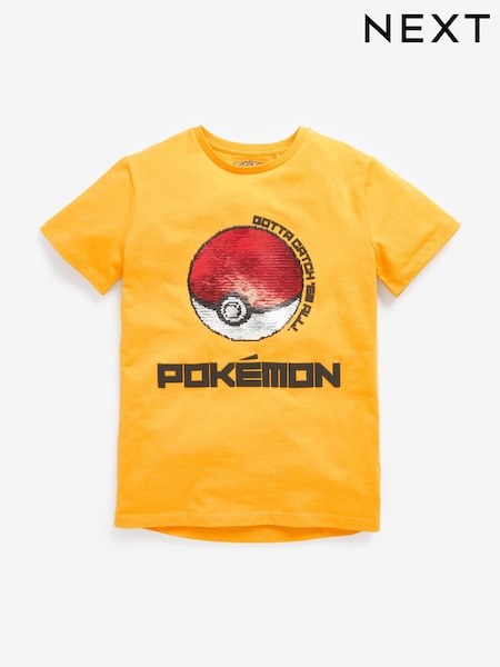 Pokémon Yellow Flippy Sequin License T-Shirt (3-16yrs) (522167) | €3 - €5