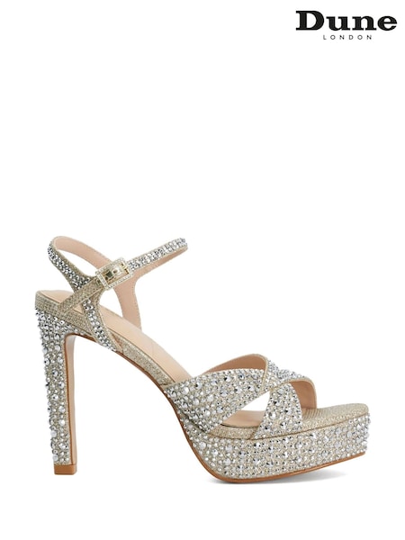 Silver - Dune London Mayve Heeled Sandals