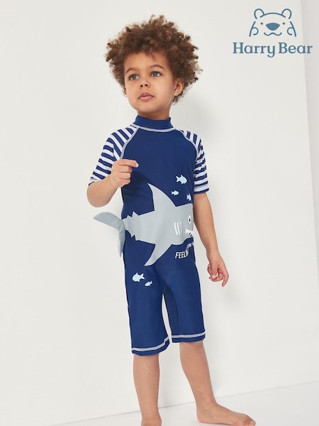 Harry Bear Blue Nautical Shark Surf Suit (523027) | €18.50