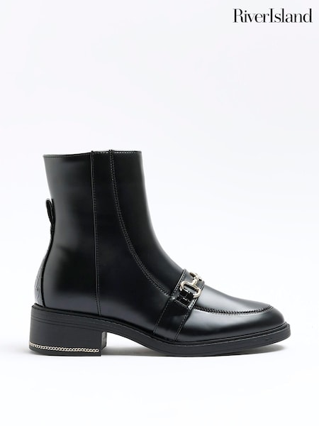 River Island Black Snaffle Boots (523168) | €27