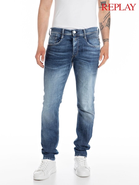 Replay Medium Blue Slim Fit Anbass Jeans (523213) | AED437