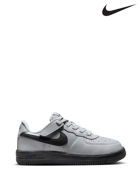 Nike Wolf Grey Junior Air Force 1 Low EasyOn Trainers (523342) | €34