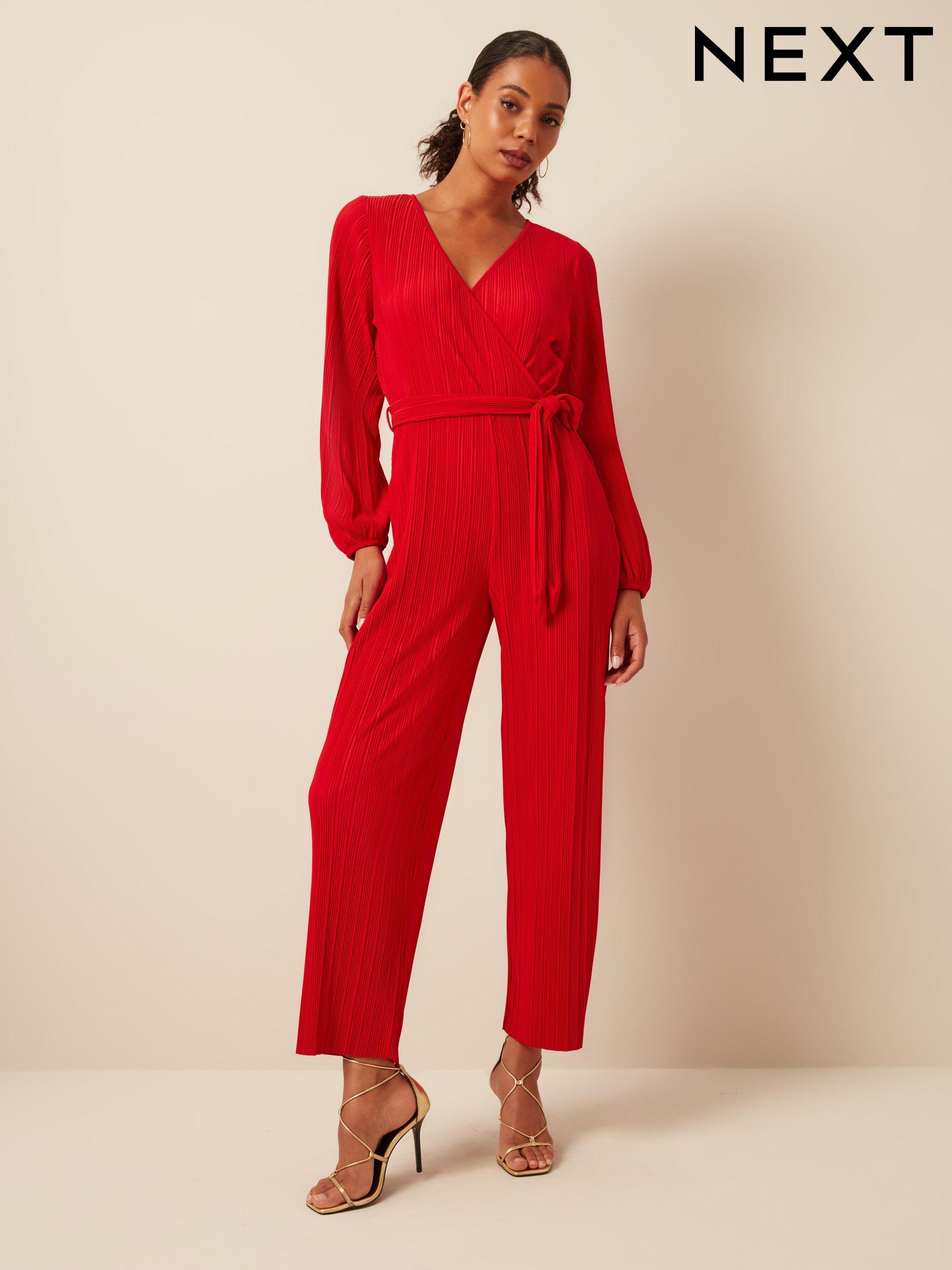 Tall Jumpsuit Red Long Sleeve Occasionwear Next Luxembourg