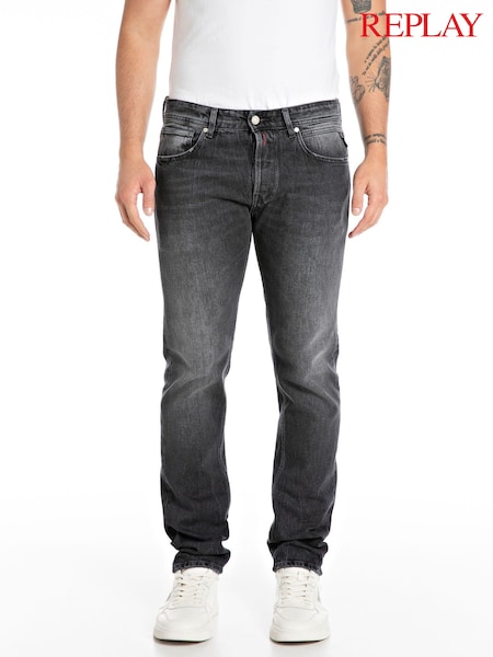 Черный Delave - Replay Grover Hyperflex Straight Fit Jeans (524352) | €199
