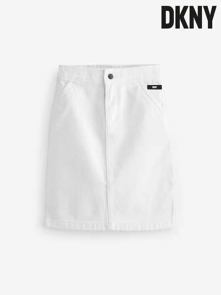 DKNY Denim Midi White Skirt (525157) | €21 - €25