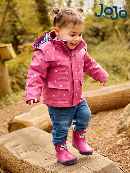 Beerenrosa - JoJo Maman Bébé Bequeme, gefütterte Gummistiefeletten (525711) | 39 € - 42 €