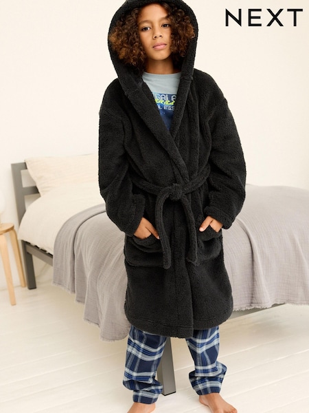 Noir - Robe de chambre en polaire (2-16ans) (525726) | € 10 - € 17