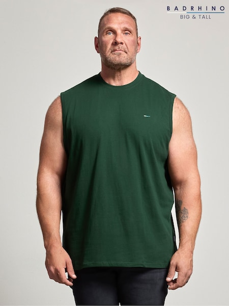 Brown - Regular Badrhino Big & Tall Muscle Vests 3 Pack