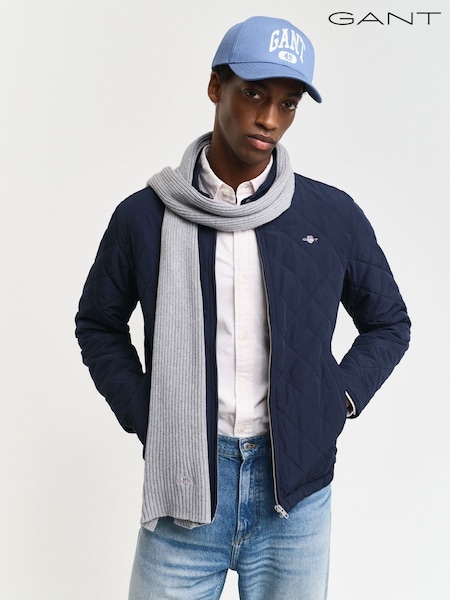 Синий - GANT Quilted Windcheater Jacket (526878) | €252