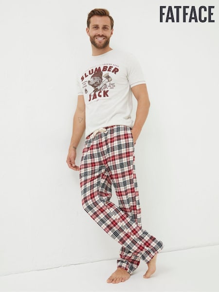 FatFace Natural Argyll Checked Pyjama Trousers (527118) | €24