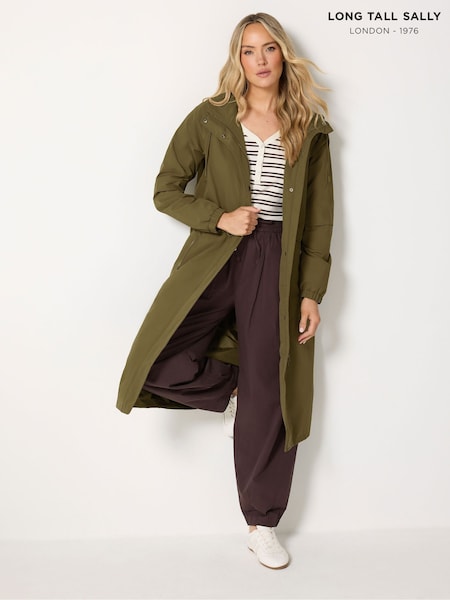 Green - Long Tall Sally Waterproof Longline Jacket