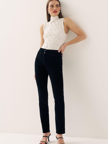 Black Corduroy Lift, Style And Shape Slim Fit Jeans (527328) | €14