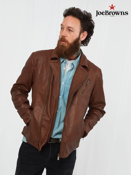 Joe Browns Burner Leather Jacket (527717) | ‏1,132‏₪