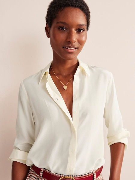 Boden Cream Sienna Linen Shirt (527785) | 6,609 UAH