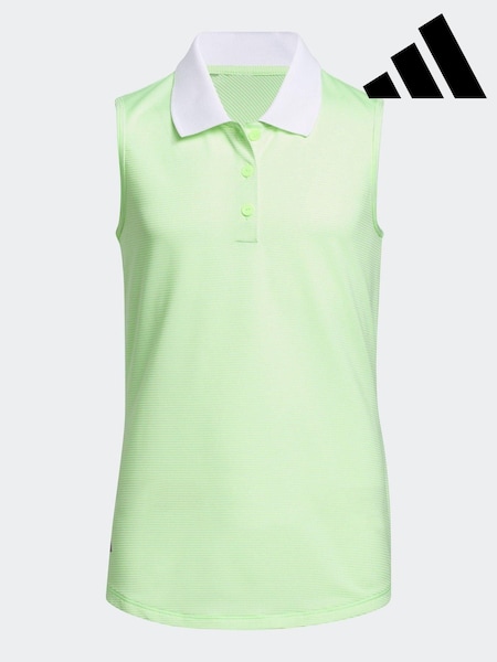 adidas Golf Lime Green Sleeveless Polo Shirt (527840) | €13