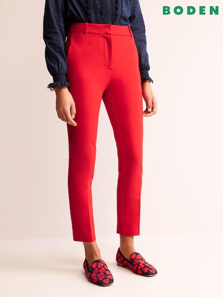 Boden Red Highgate Ponte Trousers (528045) | €115