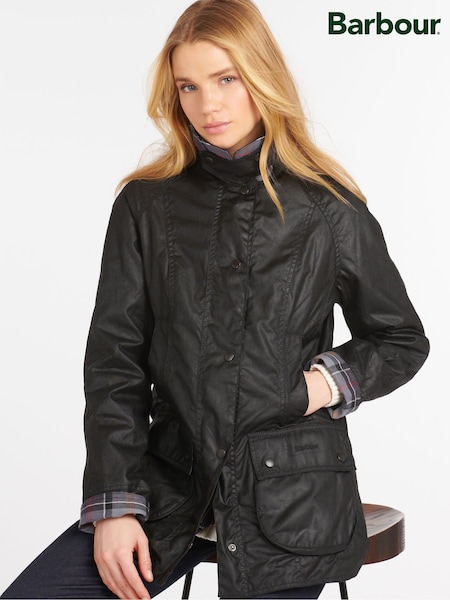 Barbour® Black Beadnell Classic Wax Jacket (528089) | ₪1,440