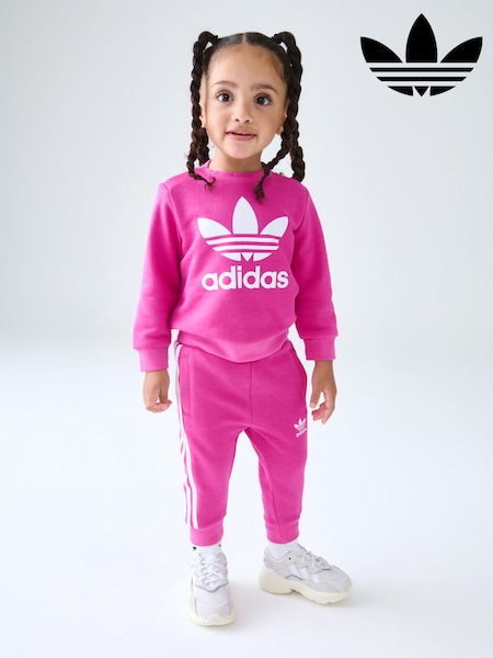 adidas Originals Pink Crew Set (528105) | 121 QAR